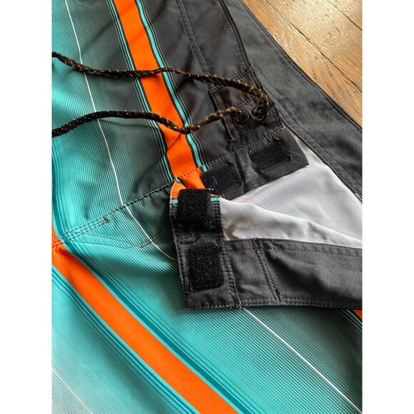 BILLABONG 22" Multicolored Stripe Boardshorts sz 38 - Picture 3 of 12